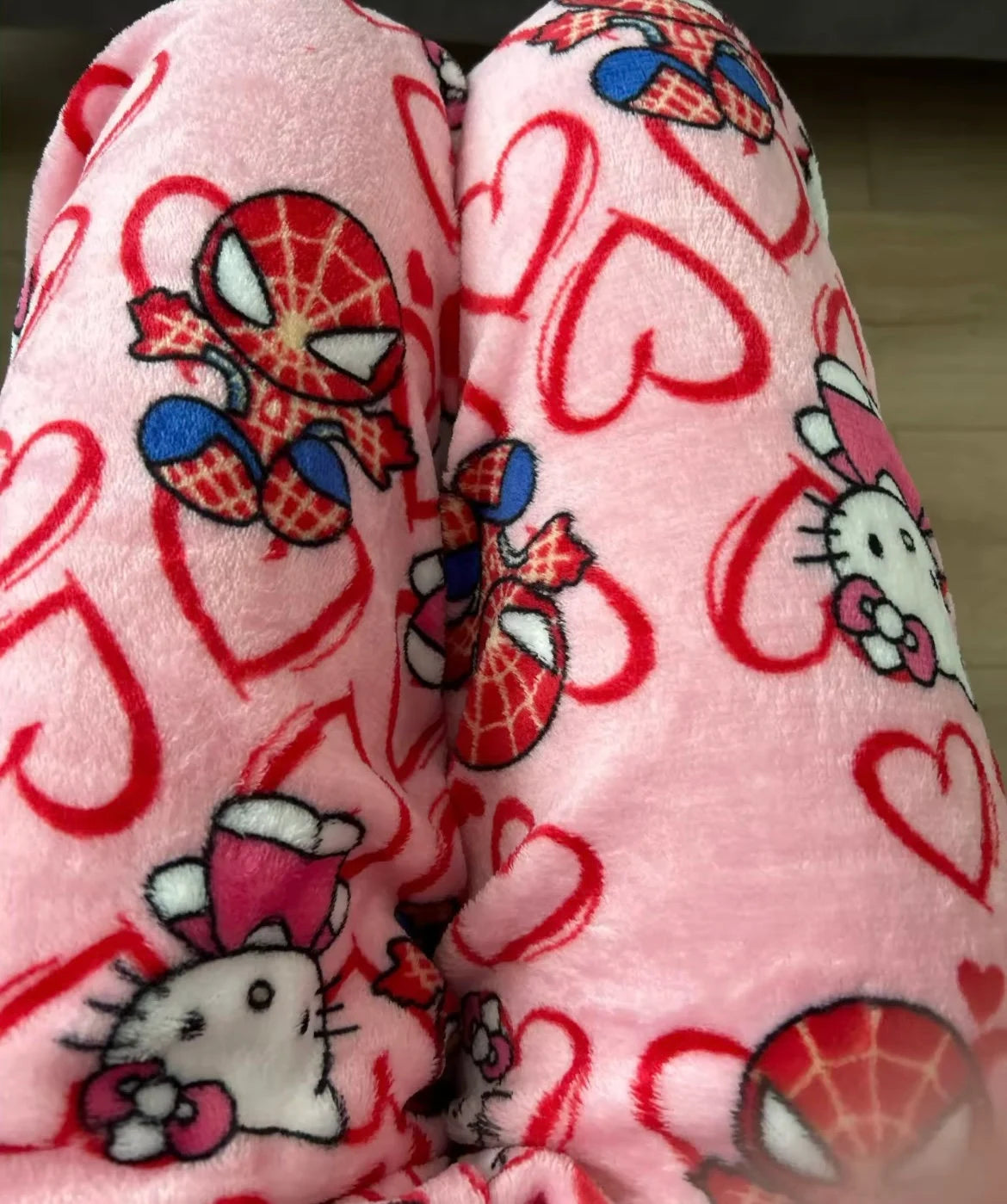 Uni-Sex Hello Kitty-Spiderman Pajamas